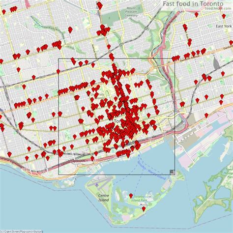 Tim Hortons Toronto Map