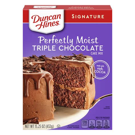 Duncan Hines Signature Triple Chocolate Cake Mix - Shop Baking Mixes at ...