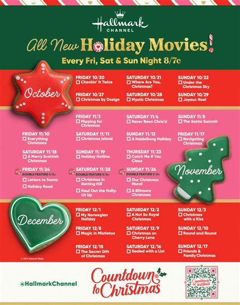 Hallmark Channel: Countdown to Christmas 2023 programming guide - Christmas Movies Photo ...