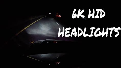 6000K HID Headlights - YouTube