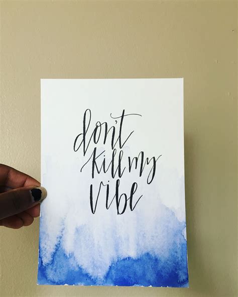 Good Vibes Modern Calligraphy | Watercolor Wash | Calligraphy cards, Watercolor calligraphy ...