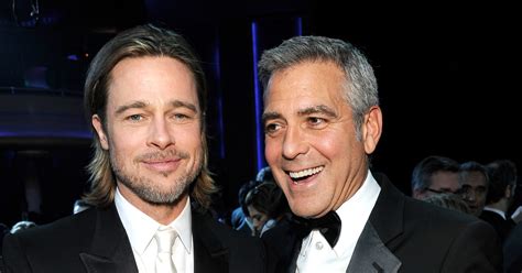 Brad Pitt and George Clooney | POPSUGAR Celebrity