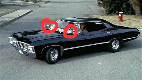 Hey guys, I was rewatching the series and noticed this on the Impala. Now I know a thing or two ...