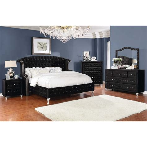 Deanna 5-piece Queen Bedroom Set Black-Color:Black,Finish:Other Color ...