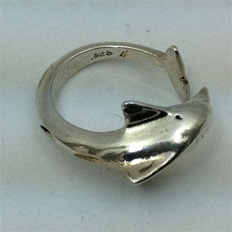 Sterling silver dolphin ring by LaVernesStudio on Etsy