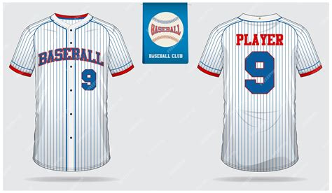 Premium Vector | Baseball jersey template design