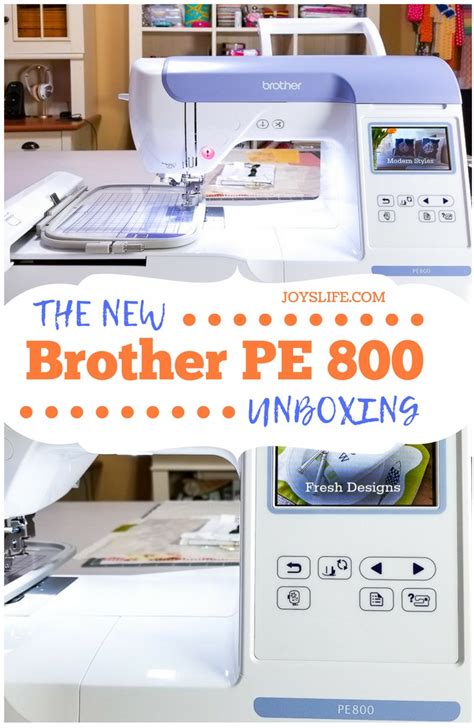 Brother PE800 Embroidery Machine Unboxing | Joy's Life