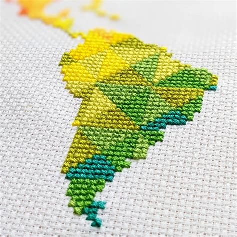 World Map Cross Stitch Scheme for Instant Download. Rainbow - Etsy