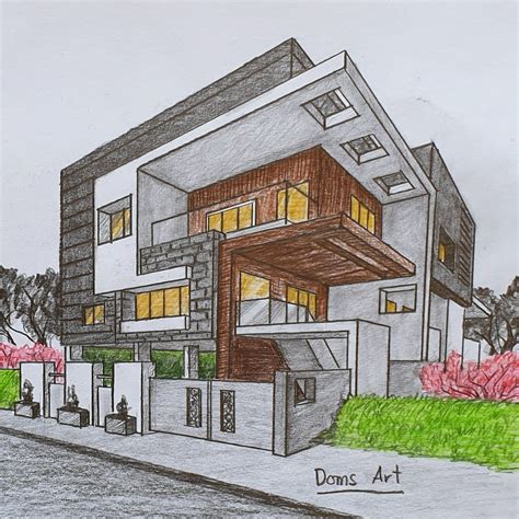 this is a drawing of a house that looks like it has been built into the ground