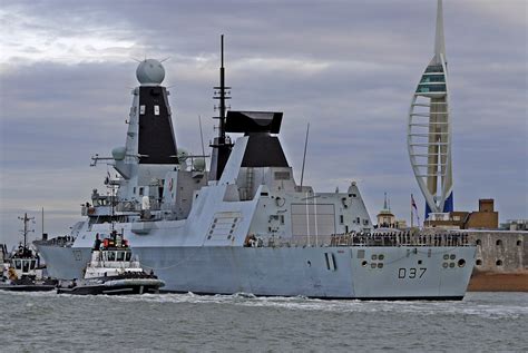 HMS Duncan returns home after NATO deployment