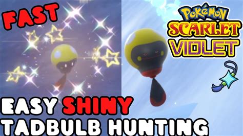 SHINY HUNT Exploit! EASY SHINY Tadbulb for Pokemon Scarlet and Violet - YouTube