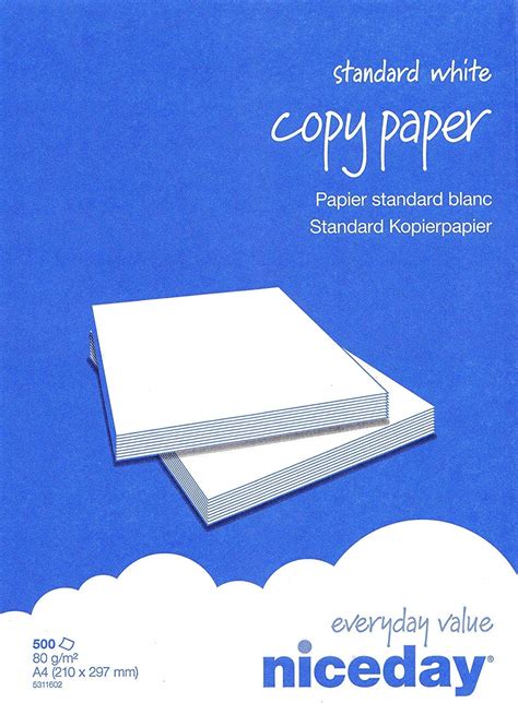 Buy Niceday A4 80gsm White Copier Printer Paper 500 Sheets Ream-Wrapped - 1 Box containing 5 ...