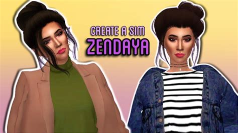 The Sims 4 : Create a Sim | Zendaya Coleman - YouTube