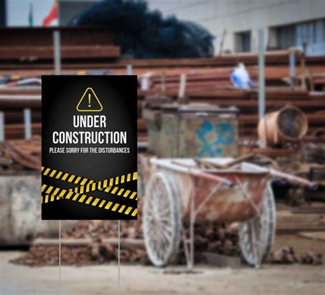 Construction Yard Signs