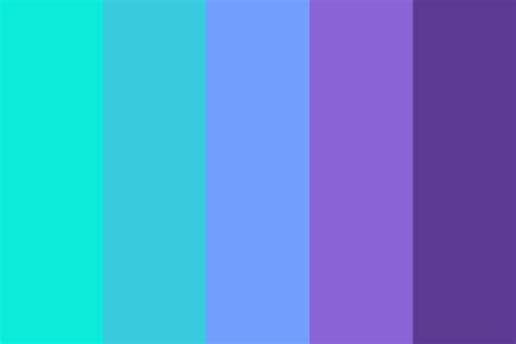 Vibrant Blue and Purple Color Palette