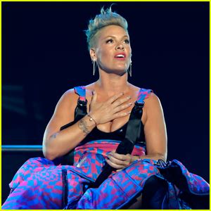 Pink Receives Giant Wheel of Cheese During Concert After Fan Throws ...