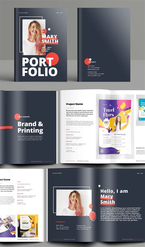 Modern gray portfolio layout inspiration – Artofit