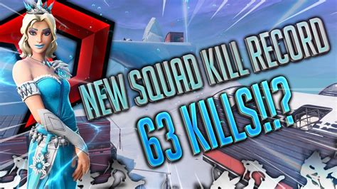 63 KILLS IN A FORTNITE SQUAD GAME!? NEW SQUADS KILL RECORD PC!? - YouTube