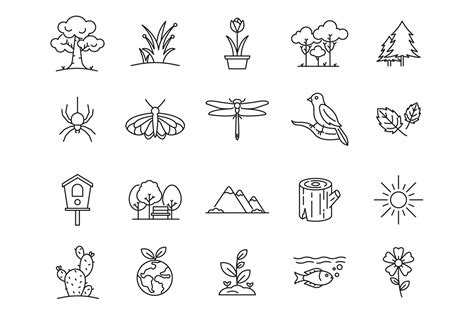 Nature Vector Icons – Free Graphics, Icons | pixelify.net