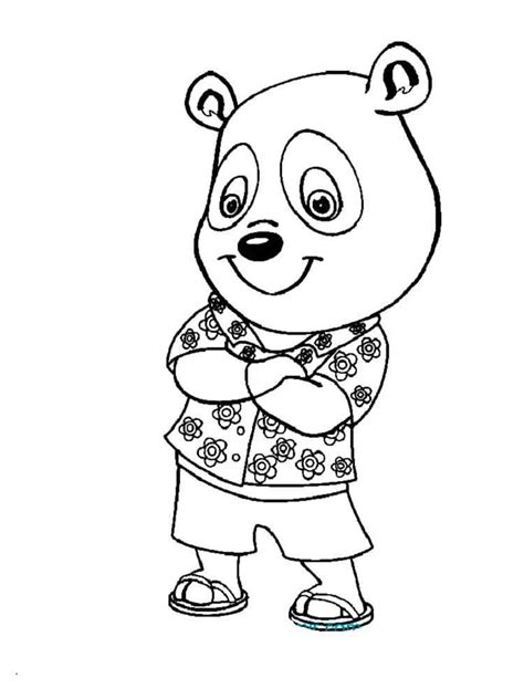 Panfu Character 1 coloring page