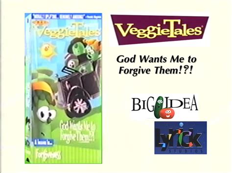 VeggieTales God Wants Me to Forgive Them VHS Lyrick Studios 1999 | VeggieTales - It's For the ...