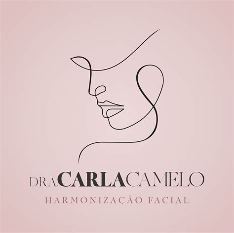 Logo Harmonização facial Dr. Carla Camelo | Salon logo design, Beauty logo design, Clinic logo