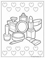 20 Makeup Coloring Pages Free PDF Printables In 2024  sketch template