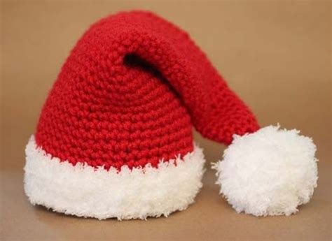 gorros-navidenos-tejidos3 Crochet Santa Hat Free Pattern, Crochet Knit Hat, Crochet Baby Hats ...