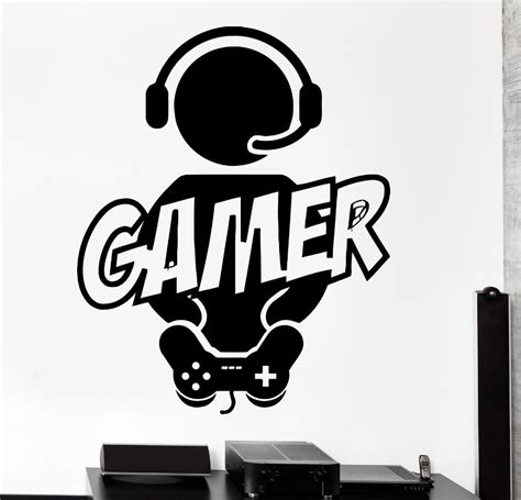 Vinilo Decorativo Gamer Diversion Pared Mas Diseños 4u | Mercado Libre