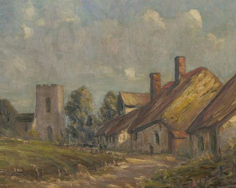 Harry Bennett (1879-1955) - Signed Early 20th Century Oil, Village ...