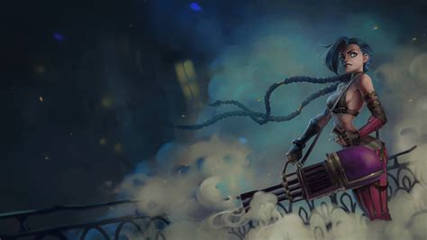 Download Jinx Arcane Pow-pow Smoke Wallpaper | Wallpapers.com