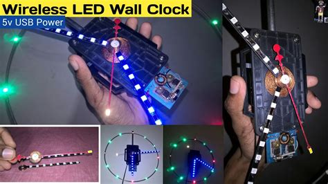 LED Wall Clock making | wireless led clock project | Analog clock # ...