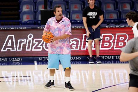 Adam Sandler Plays Pickup Basketball With Arizona Players