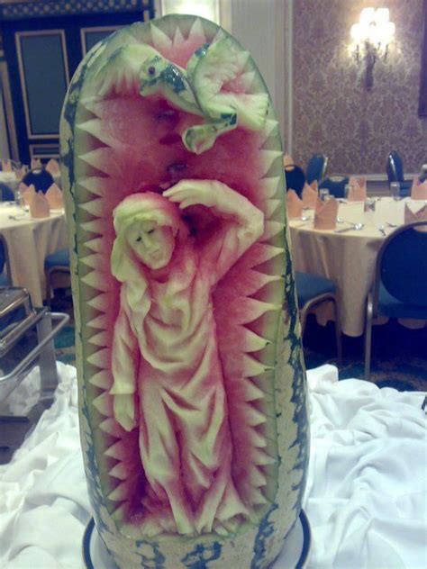 Fruit Sculptures | Fruit sculptures, Fruit art, Food art