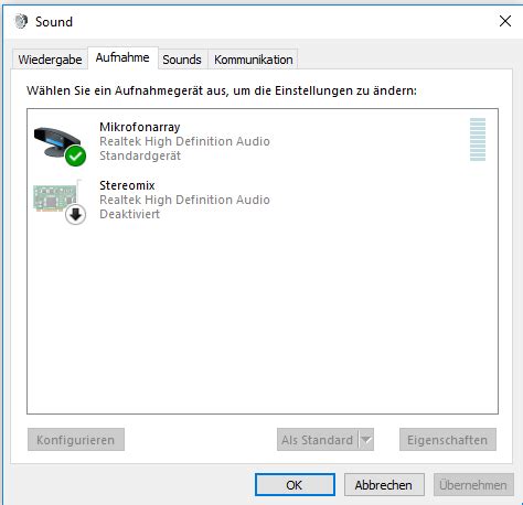 Internal Realtek microphone array not working in Windows 10 - Microsoft Community