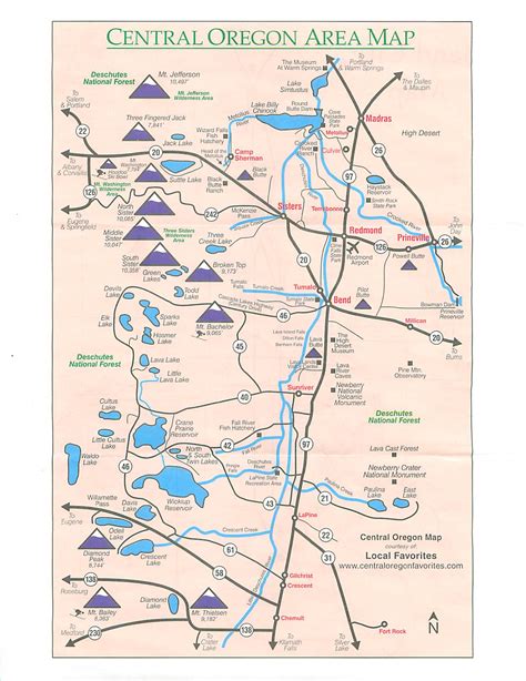 Map Of Bend Oregon Area - Maping Resources