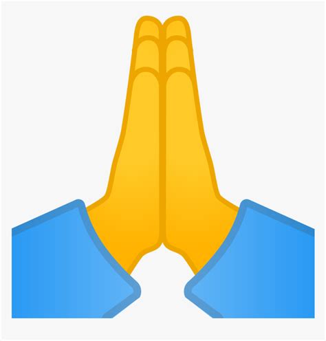 Folded Hands Icon - Praying Hands Emoji Png, Transparent Png ...