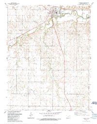 1989 Map of Florence, KS — High-Res | Pastmaps