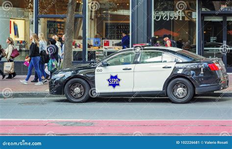 San Francisco Police Department Car Editorial Photo - Image of people, american: 102226681