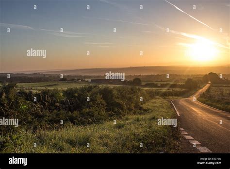 Peak District at sunrise Stock Photo - Alamy