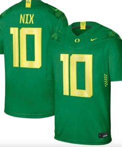 [Available] Buy New Bo Nix Jersey #10 Football Green