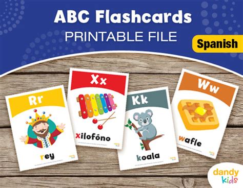 SPANISH Alphabet Flashcards / Printable Flashcards / ABC Set - Etsy