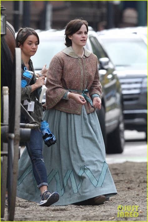 Emma Watson Begins Filming 'Little Women' - First Look Set Photos ...