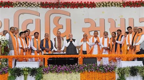 Bhupendra Patel Takes Oath As Gujarat CM, BJP Brass Attends Swearing-In