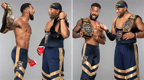 The Street Profits' first NXT Tag Team Title studio shoot: photos | WWE