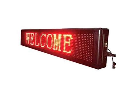 Led Message Display Board, Full Color, Size: 20cmX100cmx6cm, Pixel ...