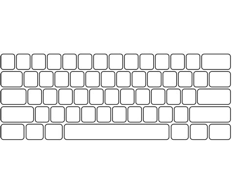 Printable Blank Keyboard Template
