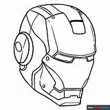 Iron Man Mask Coloring Page  Easy Drawing Guides sketch template