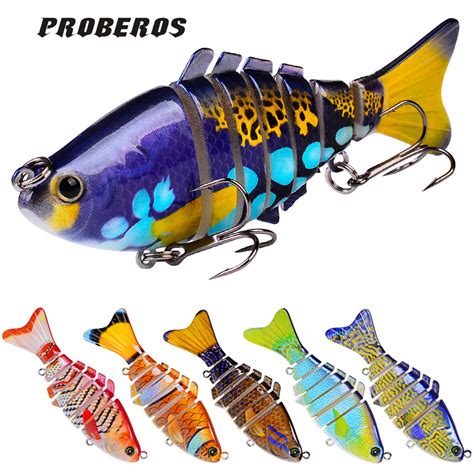 Swimbait 8 Color 7 Sections Fishing Lure - Proberos Fishing Tackle