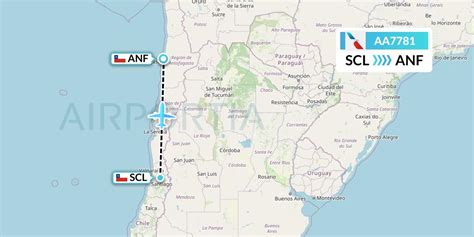 AA7781 Flight Status American Airlines: Santiago to Antofagasta (AAL7781)